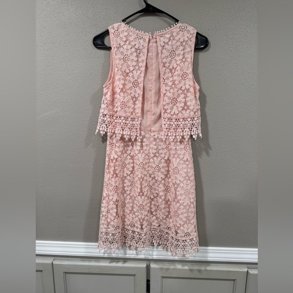 Celesta Pink Lace Detailed Dress Size Small - Picture 5 of 5